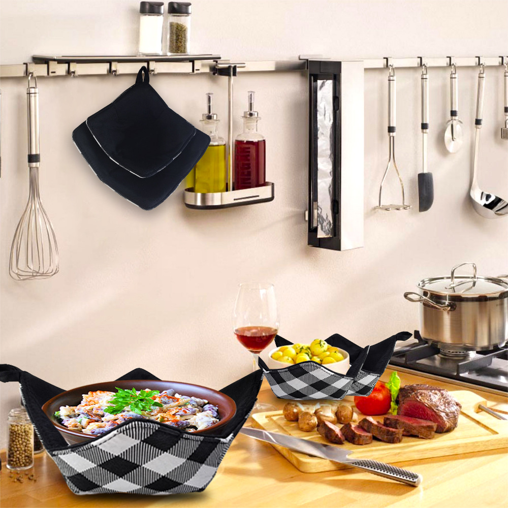 Amazon Новый продукт Домашняя кухня и горячее блюдо Стойка для микроволновой печи Нагревательная чаша Набор уютный держатель