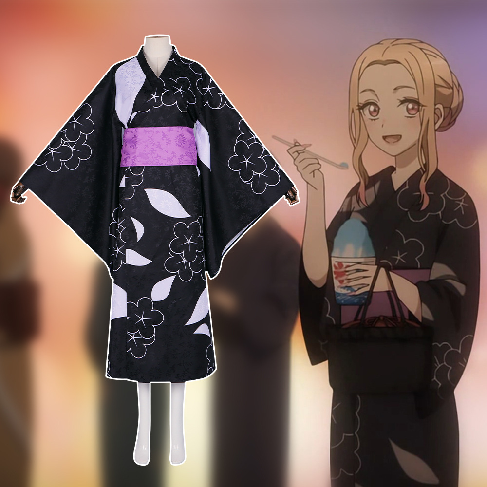 更衣人偶墜入愛河cos服喜多川海夢暗紋提花和服浴衣cosplay服裝