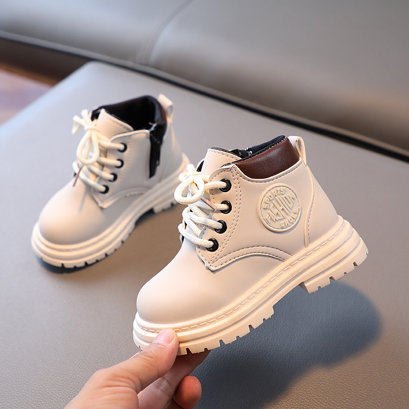 Children's Martin Boots Fall/Winter 2023 New Children's Shoes Girls Baby Boots Small Yellow Boots Boys Casual Ankle Boots_voghion.com
