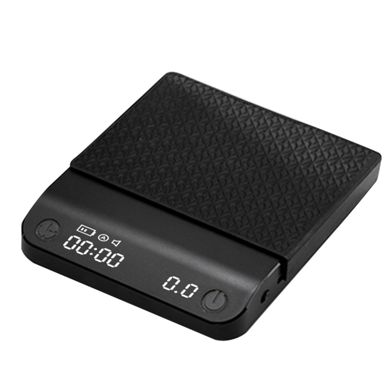 Intelligent High Precision Coffee Electronic Scale Hand-made Italian Automatic Timing Coffee Weighing Mini Home Kitchen Scale Cross-Border