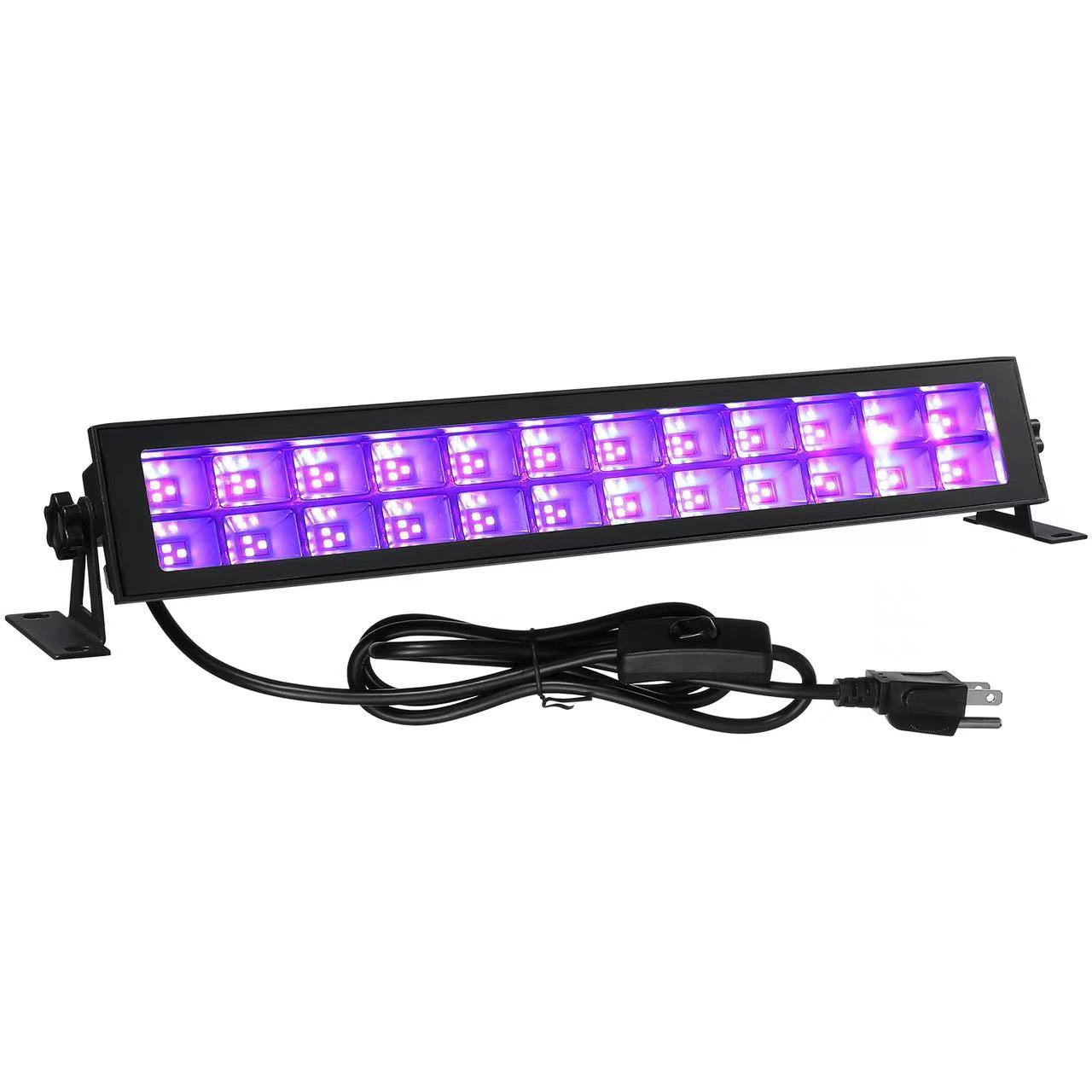 Cross-unexpectedly remote control floodlight RGB + UV flood light outdoor waterproof RF wireless RF timing remote control fluorescent lamp