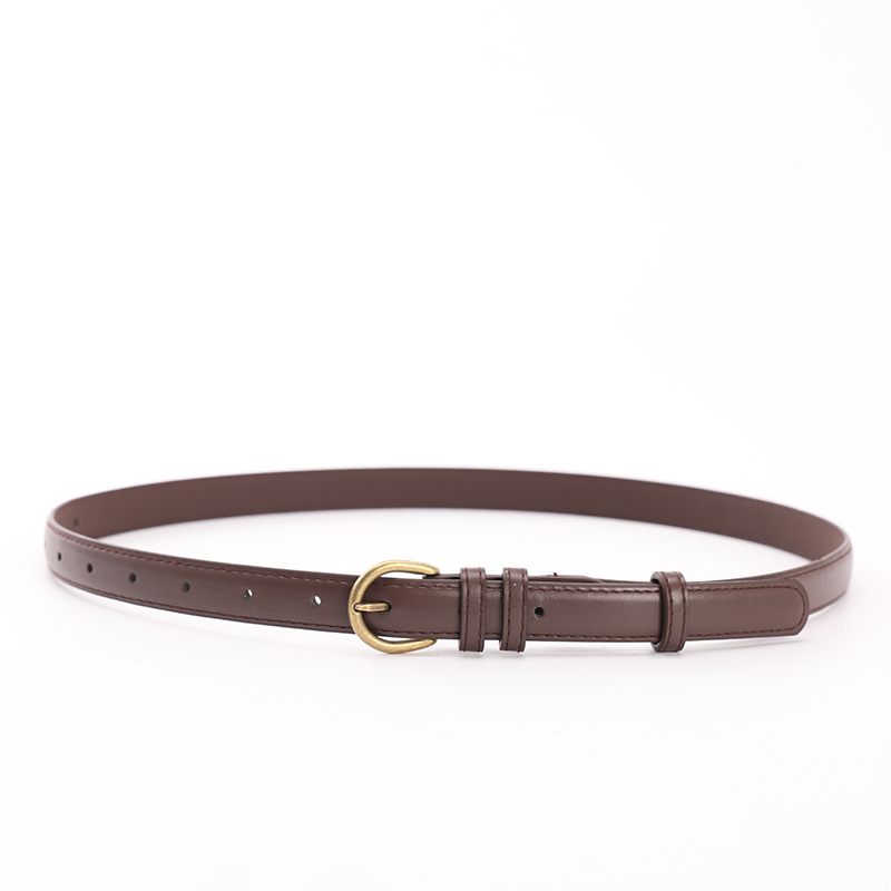 New South Korea soft fashion thin belt Women's simple all-match decorative jeans with dress thin belt Women's