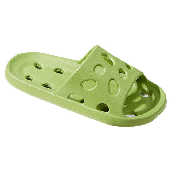 Wholesale leaking slippers women's household bathroom hollow hole one-word slippers Four Seasons bathhouse slippers factory direct supply