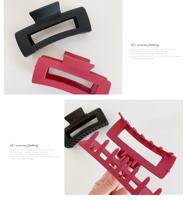  large grip clip Korean bath plate hair clip claw clip back head shark clip matte plastic hair grip wholesale_voghion.com