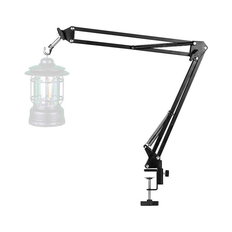 Multifunctional outdoor cantilever lamp holder foldable table lamp holder outdoor camping portable storage camping lamp holder