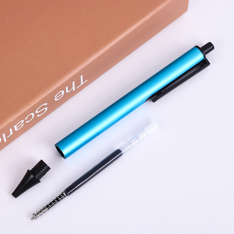 Factory spot wholesale Press gel pen metal signature pen high-end business gifts advertising pen multicolor ballpoint pen