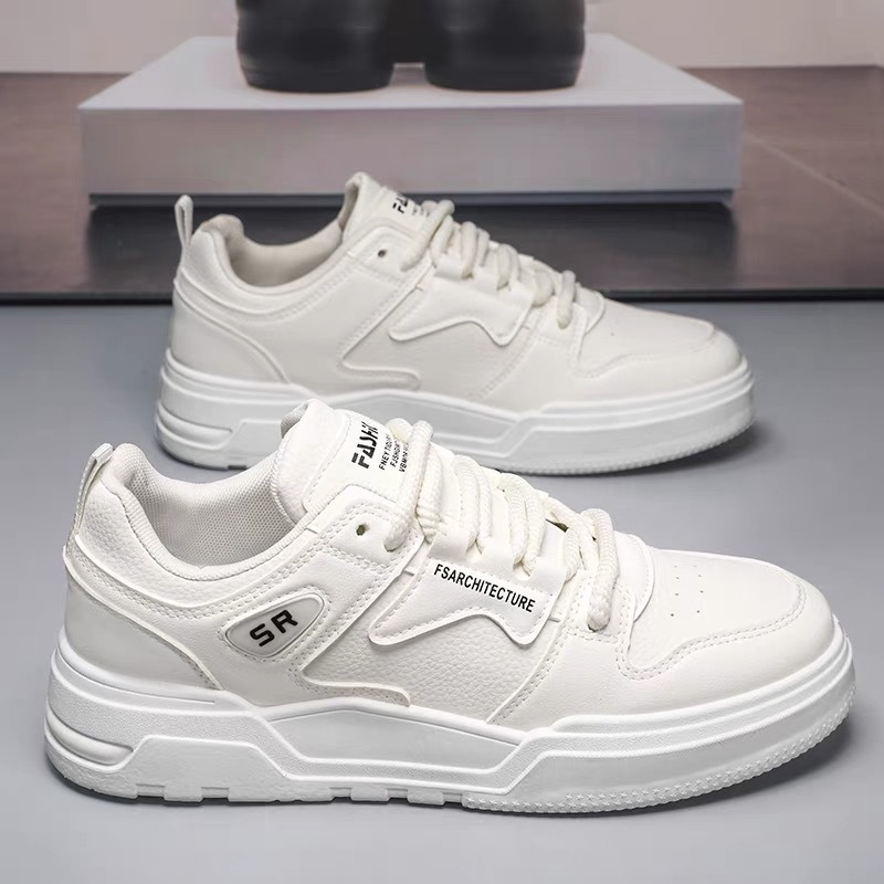Summer Men's Shoes New Breathable Shoes Men's Korean-style Trendy All-match White Shoes Platform Sneakers Casual Sneakers