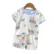 2024 Summer new children's clothing children's short-sleeved shorts suit boys and girls baby T-shirt boys and girls cotton wholesale