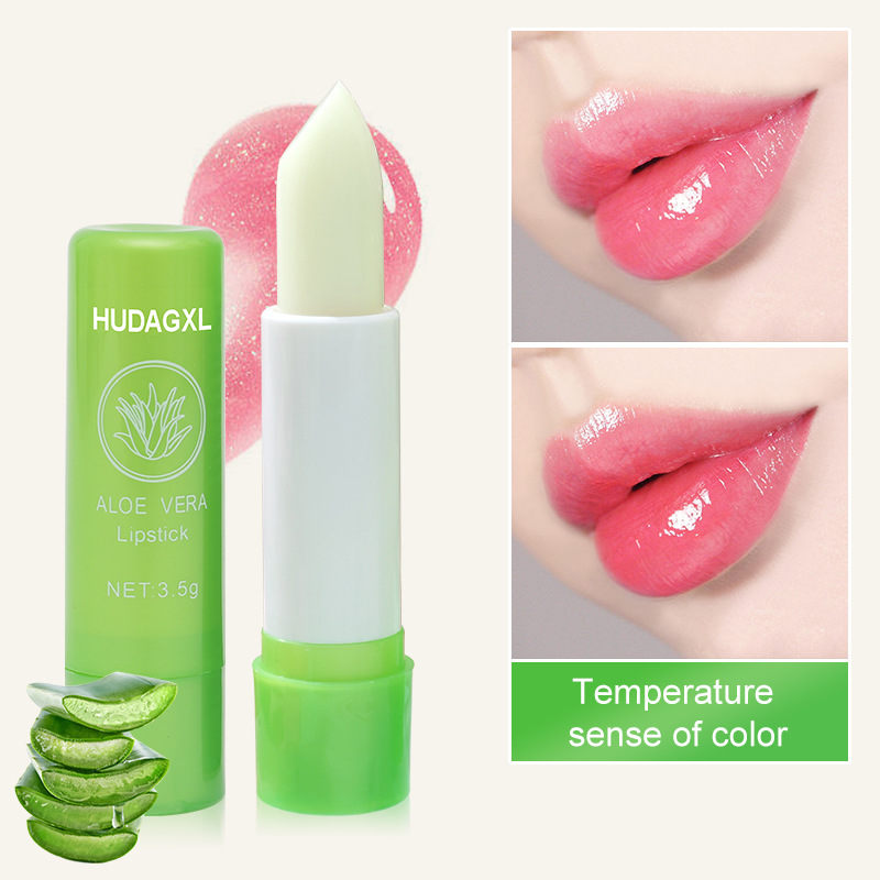 Color Changing Lip Balm Aloe Lipstick Moisturizing Waterproof Anti-dry Aloe Lipstick Factory Wholesale