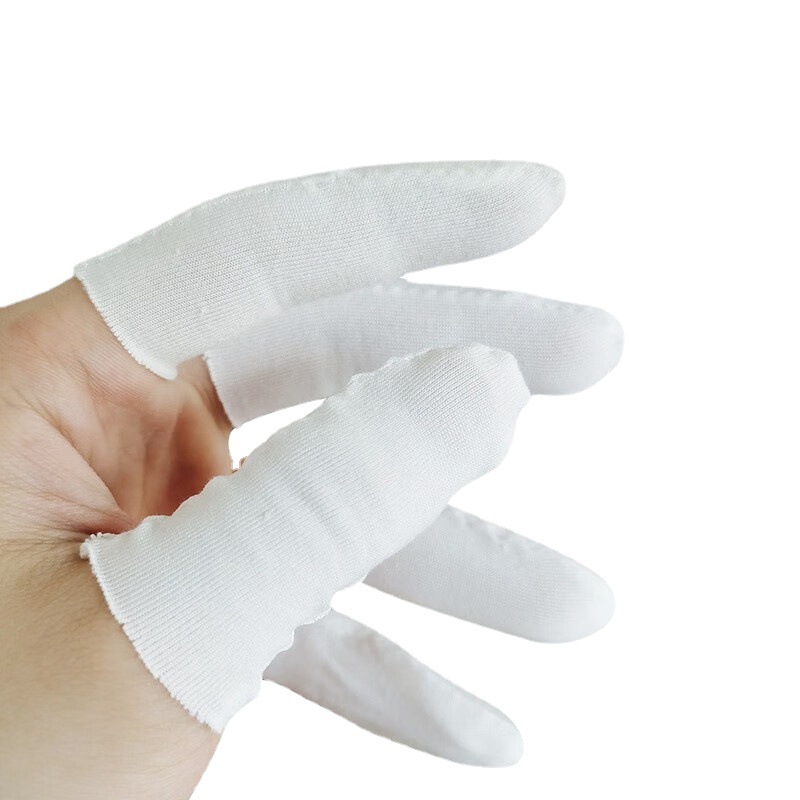 Wholesale cotton finger cover labor protection finger cover cotton sweat cloth breathable dustproof anti-static cloth finger cover wear-resistant