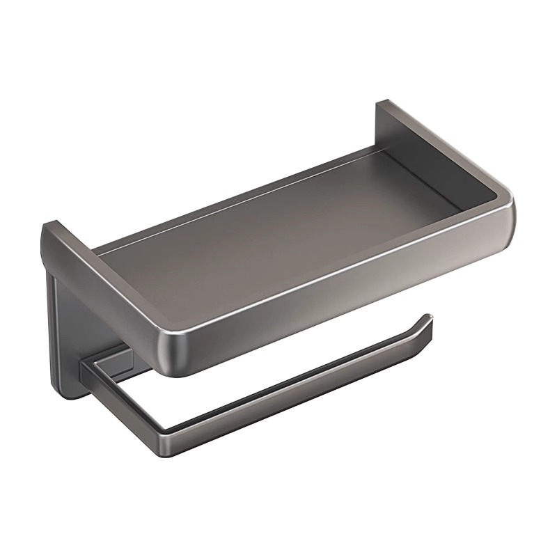 Toilet Gun Dust Tissue Box Toilet Roll Paper Storage Rack Bathroom Hole-free Wall-mounted Paper-drawing Shelf