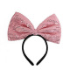 Large Pink Sequin Bow