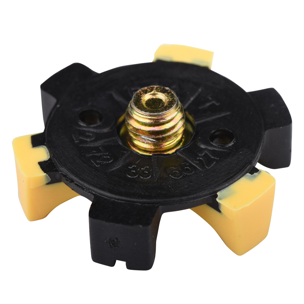 Factory wholesale golf shoe nail TPR screw head shoe nail Black yellow shoe nail golf shoe accessories