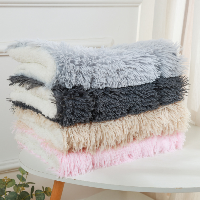 Winter warm pet mat cat Nest winter kennel cat blanket dog floor mat large dog thickened blanket