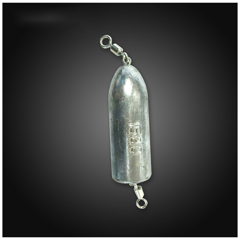 Large gram lead pendant with ring for sea fishing boat fishing 40g-3000g lead pendant foot gram bullet type lead pendant