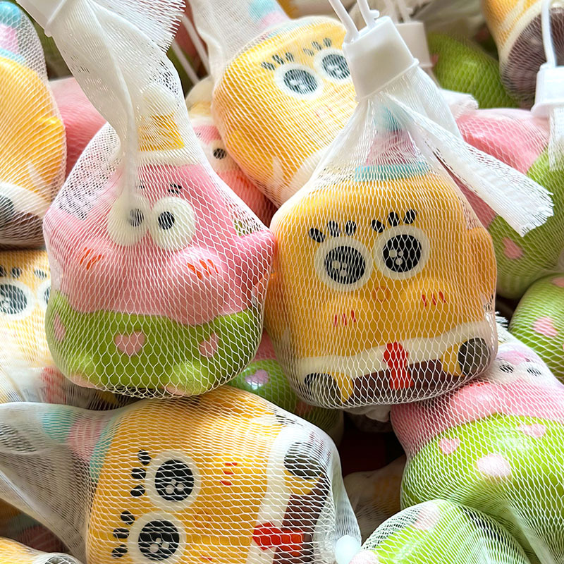Internet Celebrant Spongebob Cute Pinch Music Slow Rebound Decompression Toy Vent Decompression Cotton Cartoon Ornaments Small Gifts