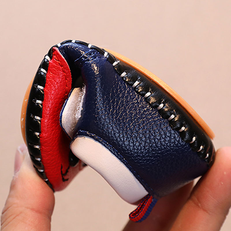 2021 Spring and Autumn New Baby Sew Bag Shoes Soft Sole Women's Doll Shoes Men's Toddler Shoes Small Leather Shoes Step Shoes