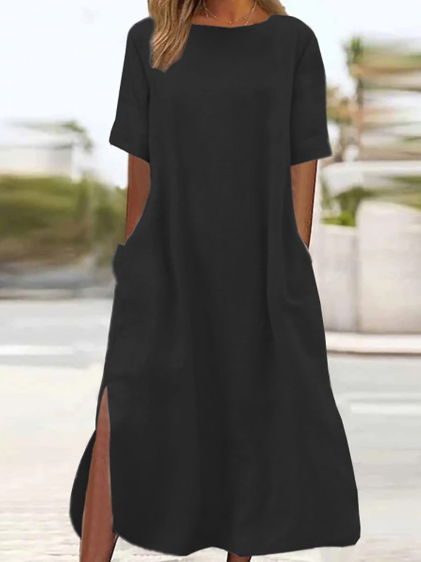European and American Cross-border 2023 Foreign Trade Women's Large Size Long Casual Dress Women's Casual Long Dress