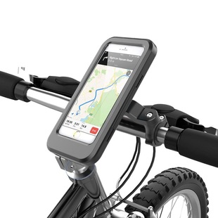 Foreign trade mountain bike motorcycle waterproof bag navigation mobile phone bracket riding touch screen retractable handlebar waterproof bracket