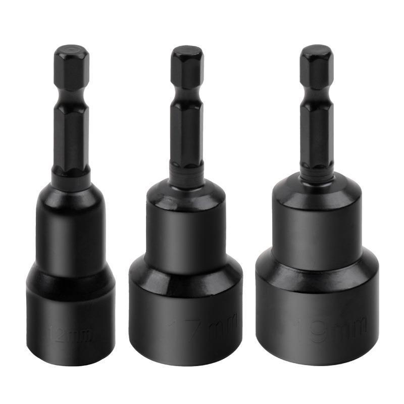 1/4 magnetic sleeve wind batch sleeve strong sleeve hexagonal handle strong magnetic batch nozzle multi-specification 6/8/10/19mm