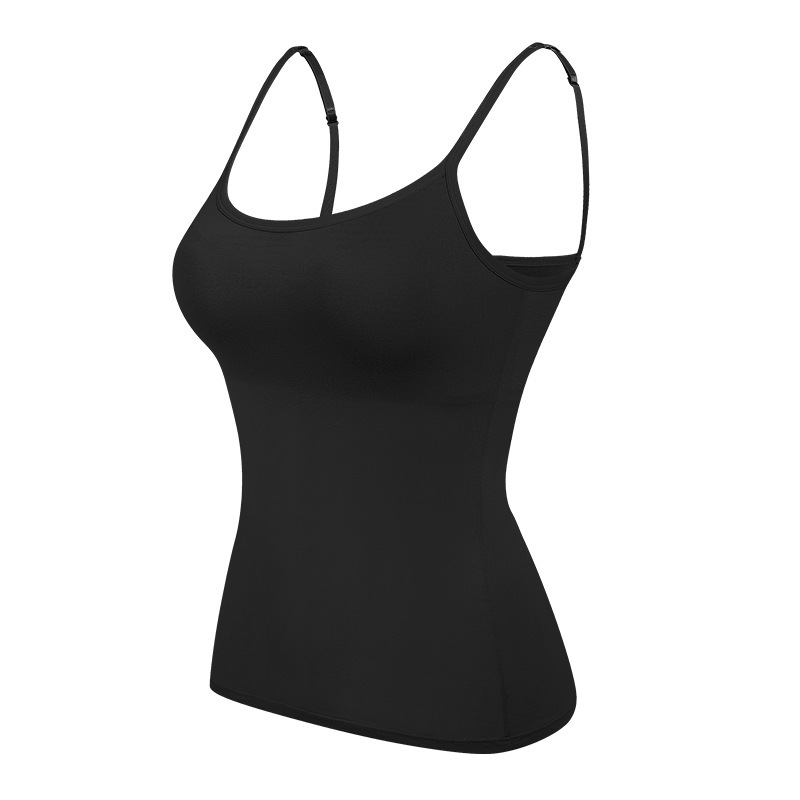 New Style Girls' Vest Solid Color Strapless Sling Vest with Chest Pad Top Women's Summer Nipped Base Anti-Light Enwrapping Chest