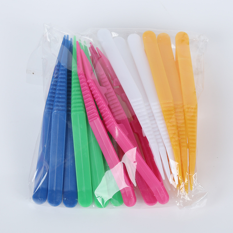 Wholesale bags of children's toys bean accessories tools tweezers color bean DIY tools bean plastic clip