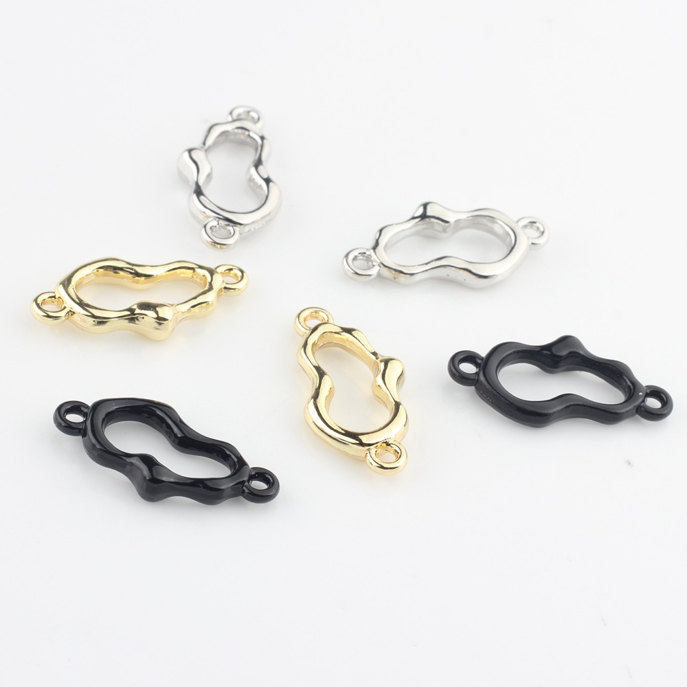 European and American jewelry accessories geometric hollow pendant connector DIY handmade earrings pendant bracelet jewelry accessories