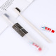 Beige bamboo charcoal straw toothbrush (with 3G Jinmei toothpaste)