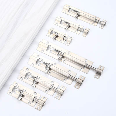 304 stainless steel latch 1.2/1.5/2.534568/10 inch latch shutter lengthened door bolt door lock