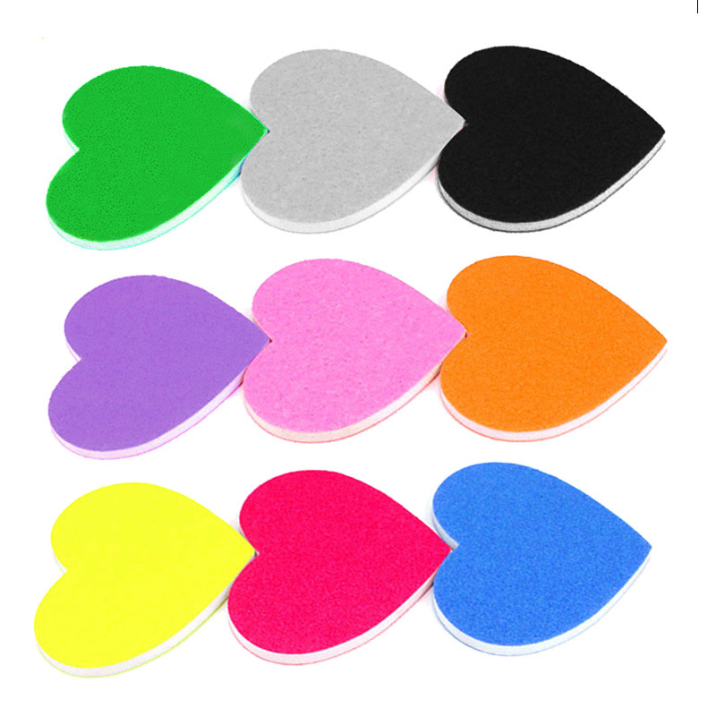 Creative love file heart nail nail file double-sided sand polishing repair small file nail tools wholesale