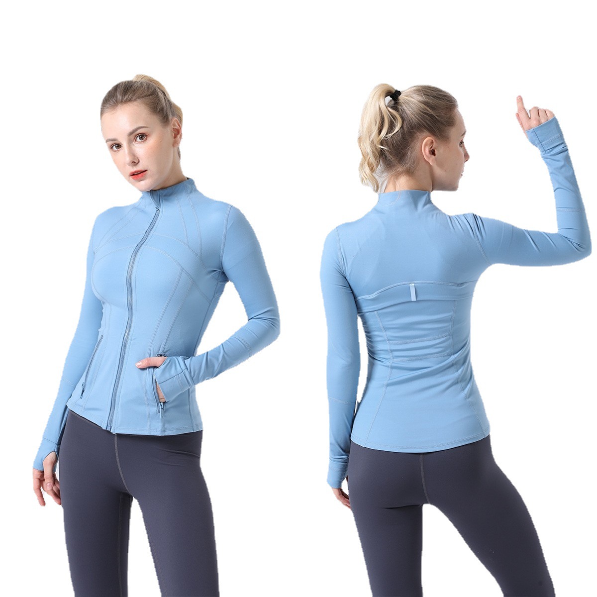 SWIFT SPEED European and American yoga sports jacket women's stretch zipper running yoga long-sleeved top workout clothes