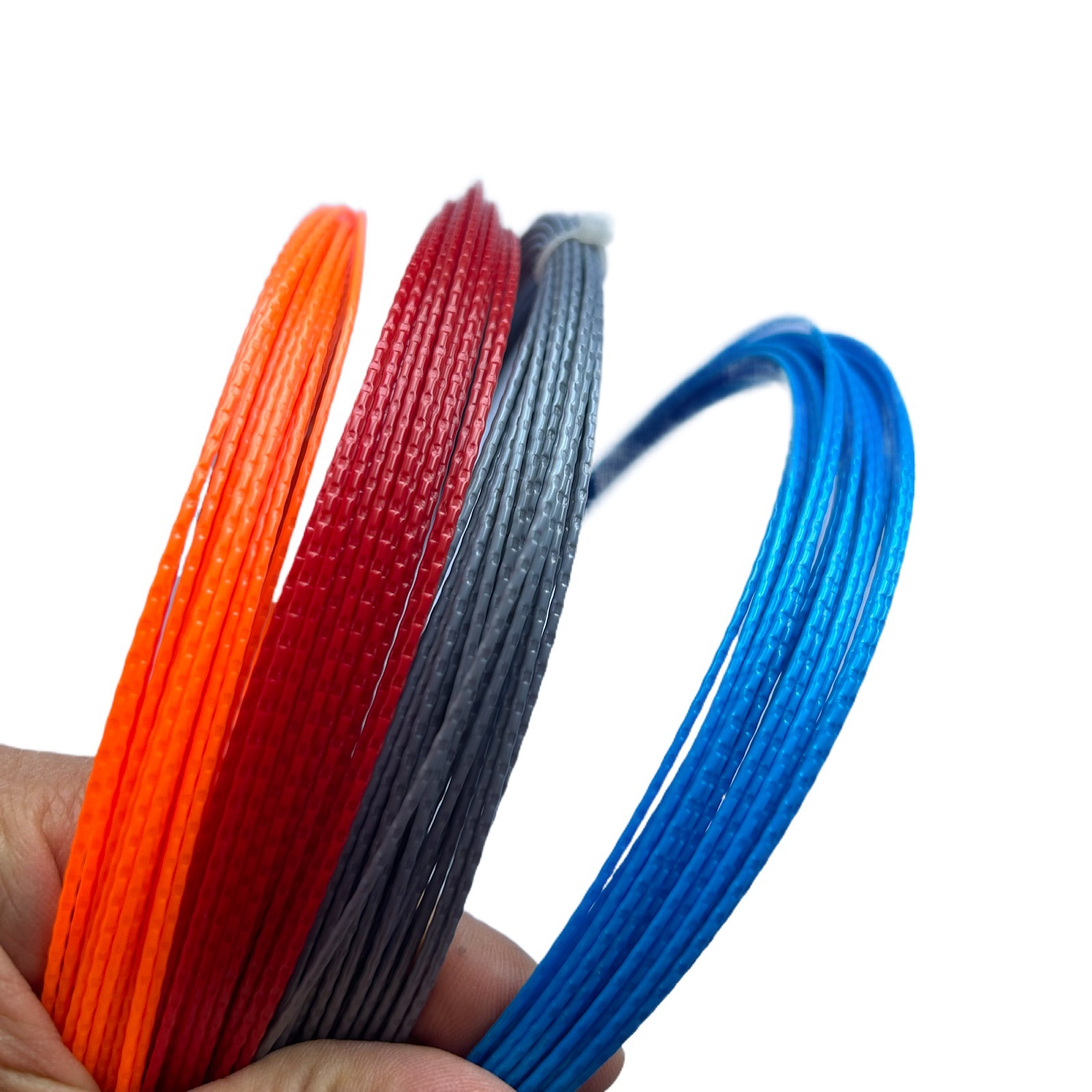 Alpha bamboo stripe single tennis line beginner polyester durable tennis hard line 12 m 1.25MM