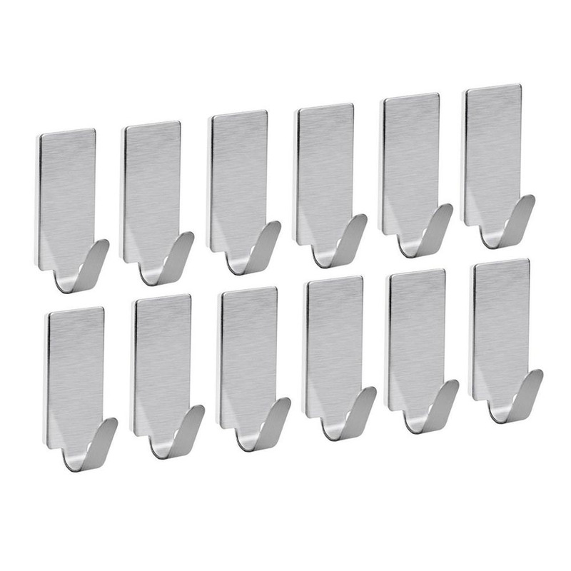 Cross-border hook clothes hook 304 stainless steel single hook engineering hotel bathroom coat hook punch-free clothes hook behind the door