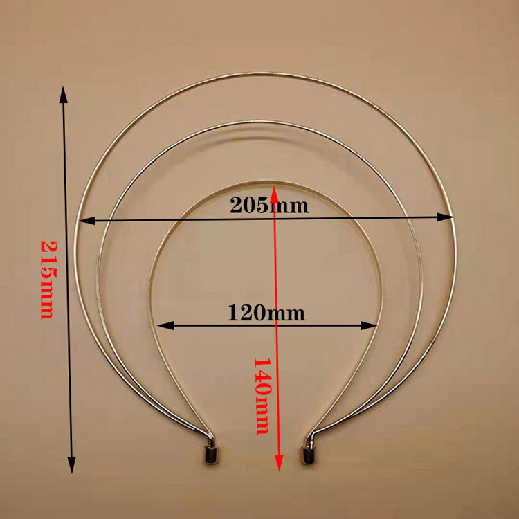 Diy 古代スタイルの鉄のヘアフープ手作りアクセサリー材料クラシックマドンナ二重層リングクラウン帽子|undefined