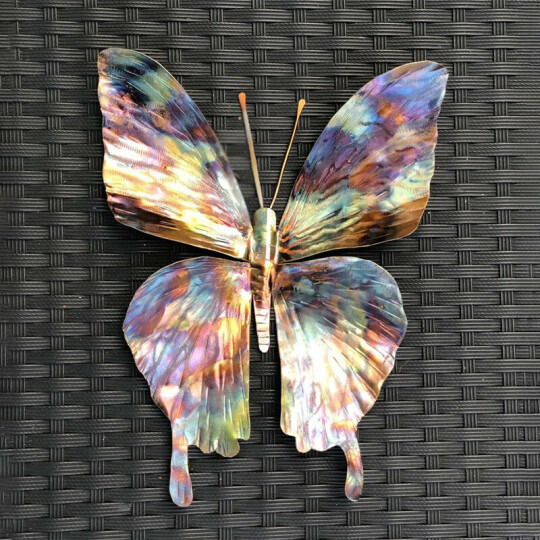 跨境Dragonfly metal color ornament蝴蝶蜻蜓金属彩色装饰品