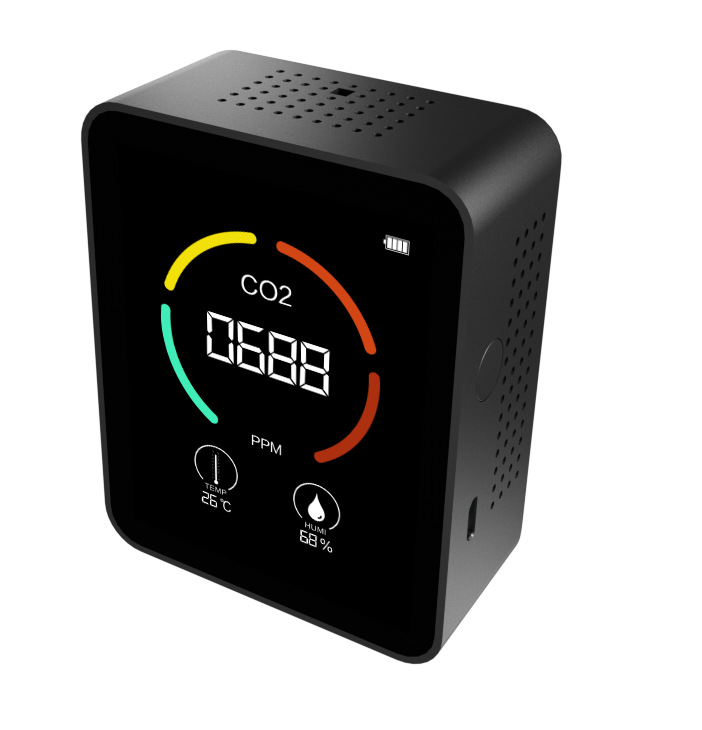 Carbon dioxide detector CO2 detector TVOC temperature and humidity three-in-one detector portable