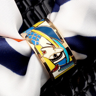 Fashion enamel scarf buckle all-match shawl Buckle advanced scarf accessories bank shirt decoration dual-use square scarf knot
