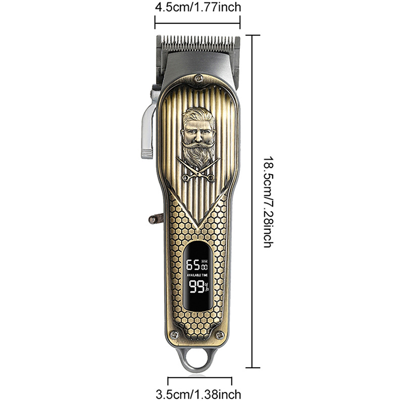 Amazon new bronze beard hair clipper electric hair clipper oil head electric hair clipper household hair clipper in stock