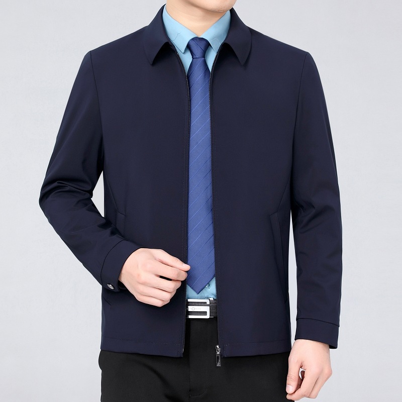 Dad's Spring Clothes Middle-aged Men's Thin Jacket Spring and Autumn Middle-aged and Old Men's Jacket 40-50 Years Old Men's Jacket