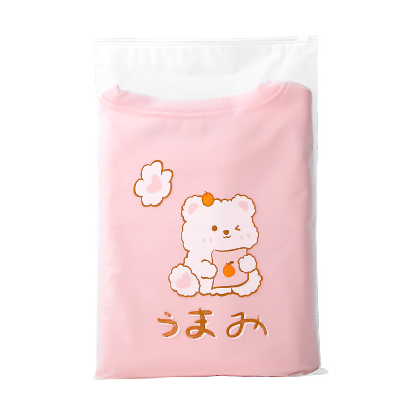 Travel Clothes Packaging Bag Underwear Shoes Storage Bag Special Clothing Shoes Zipper Bag Cartoon Split Sealed Bag