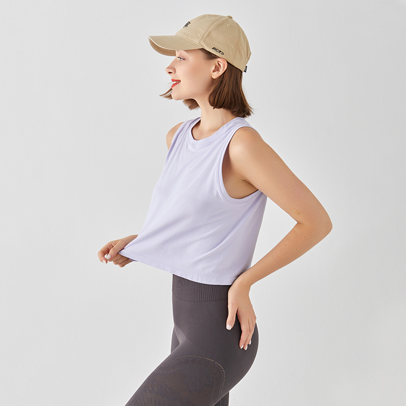 New Sports Yoga Clothing Women's Quick-drying Loose Top All-match Casual Blouse Sweat-absorbent Breathable T-shirt Thin Spring and Summer