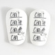 (S code 10cm wide 6cm) white and black can leg protector