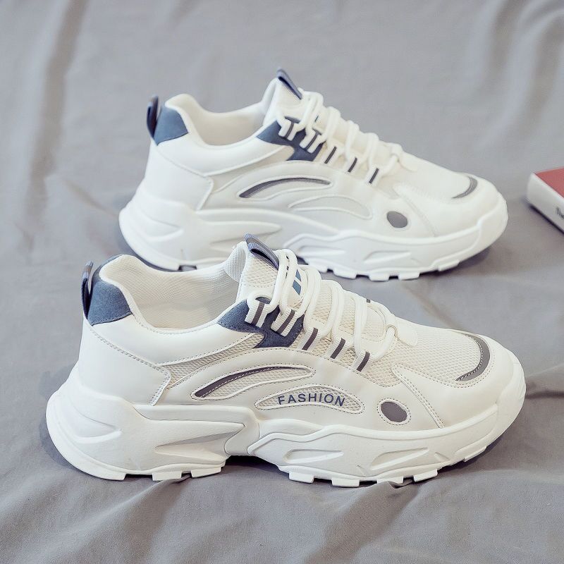Spring Men's shoes 2024 New breathable mesh shoes men's fashionable all-Match platform sports casual daddy fashion shoes