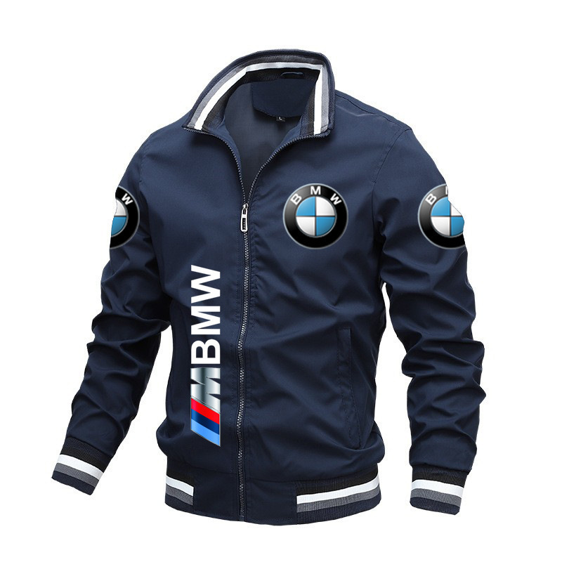 2024 Cross-border New Car Standard Printed Jacket Baseball Suit Outdoor Men's Motorcycle Riding Windproof Jacket Men's Jacket