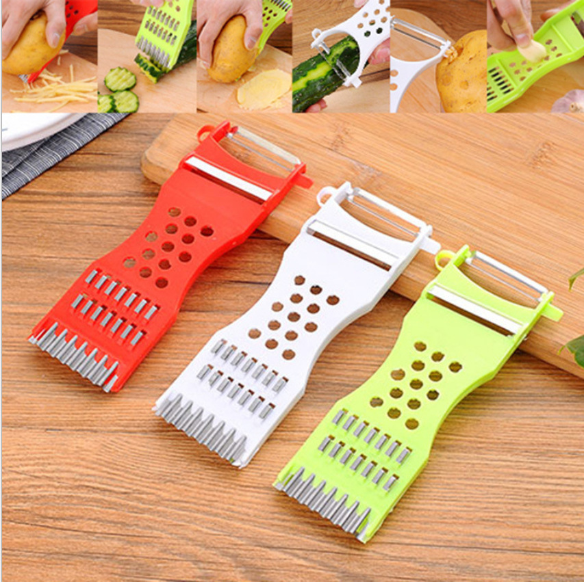 Large 5 in 1 Multifunctional Kitchen Vegetable Cutter Luffa Cutting Grater Cucumber Slicer Wholesale