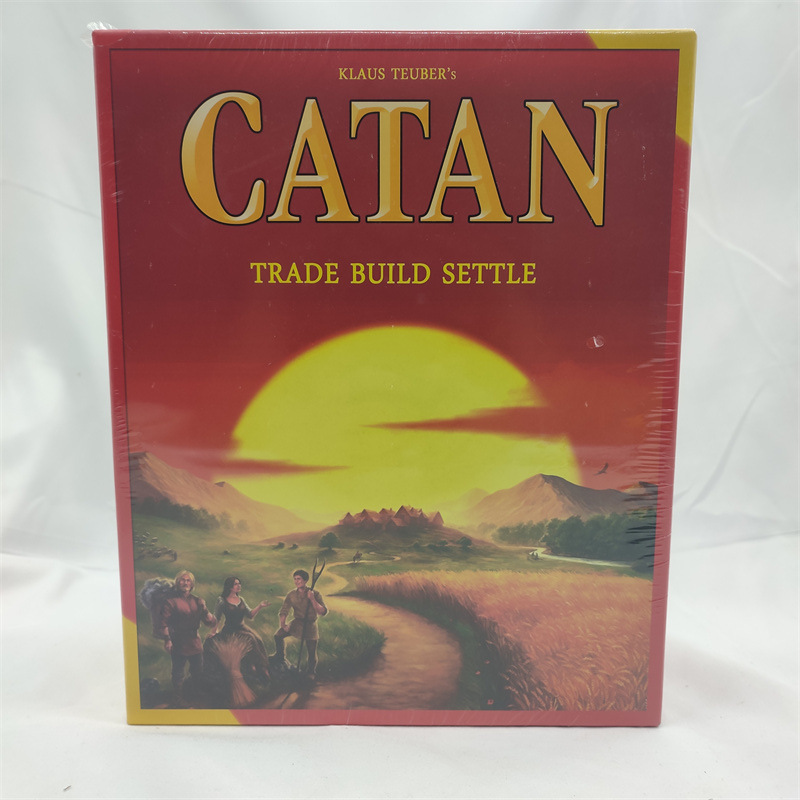 Cross-border English CATAN Island Board Game CATAN Adult Children Educational Leisure Toys Game Card Spot