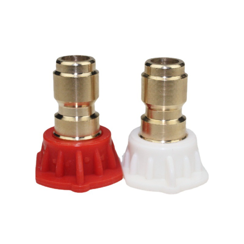 Lithium battery car washer nozzle G1/4 quick connect copper nozzle linear fan nozzle portable Pistol Nozzle