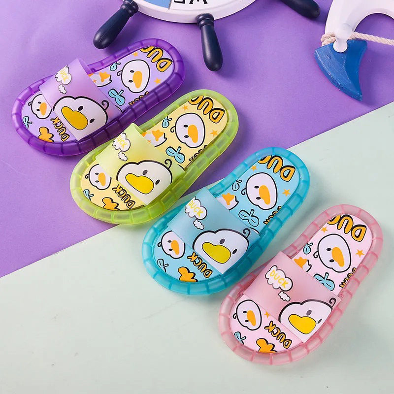 2024 cartoon children's slippers summer flashing lights online popular cute baby animal indoor and outdoor home sandals