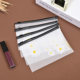 Daisy zipper bag hair ring bag Korean small fresh zipper bag translucent finger frosted storage bag spot wholesale