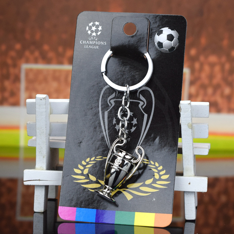 Mini version of zinc alloy is a World Cup Hercules Cup King's Cup Keychain Champions League Premier League ornaments souvenir